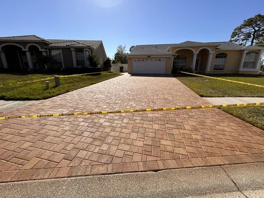 Paver Sealing project in New Port Richey, FL