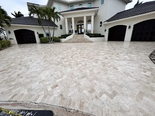Paver Sealing project in St. Petersburg, FL