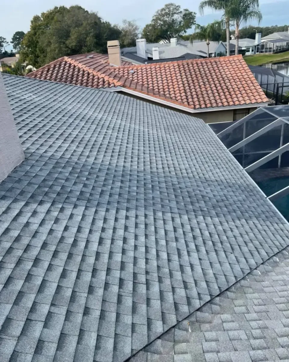 After — Tile + shingle roof cleaning — Holiday, FL
