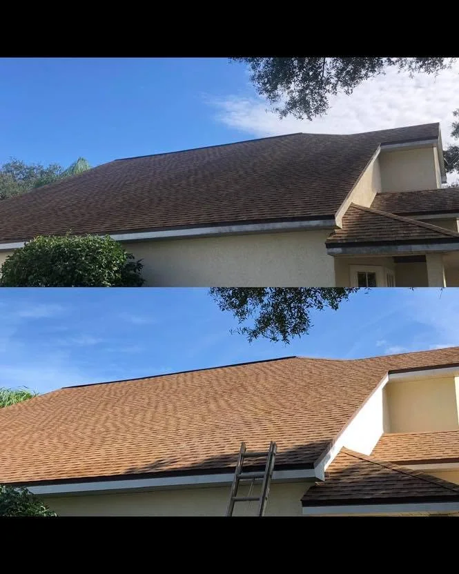 Low-pressure soft washing
