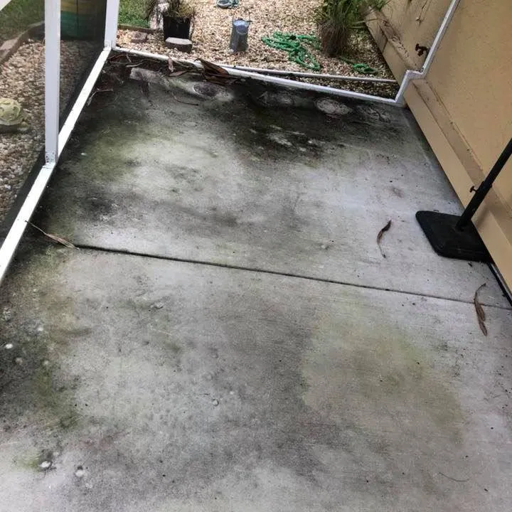 Before pressure washing